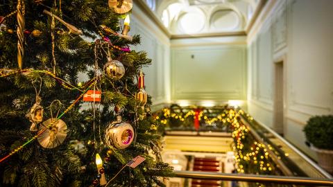 Christmas tree at Museo Milavida.
