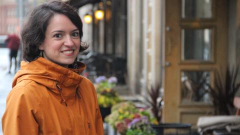 Tampere Talent Ambassador Celine Kylänpää at Pyynikintori in Tampere