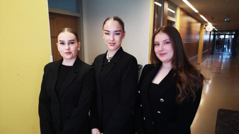 Tredun Shameless-yrittäjät Sara Lehtimaa, Elli Tamminen ja Jenna Karvonen.