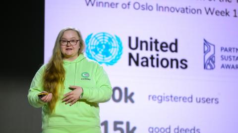 Karoliina Kauhanen, co-founder of Commu. 