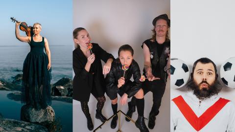 Performers at the Haihara Awakens! event pose for their photos.