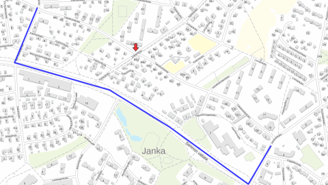 How to go around Takahuhdintie-Irjalankatu junction on the map.