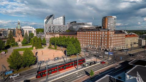 Sorin alue ylhäältä kuvattuna.