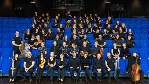 Tampereen kaupunginorkesterin ryhmäkuva 
