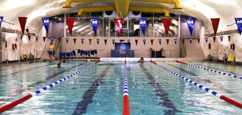 Pool area in Hervanta.