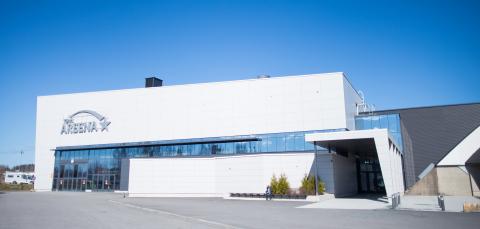 Façade of Tampere Exhibition and Sports Centre.