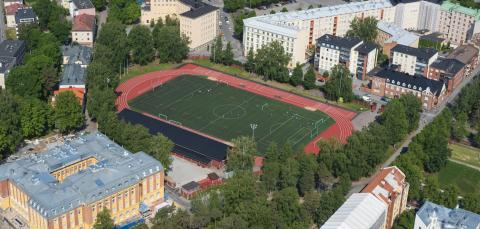 Pyynikki athletics field from above.