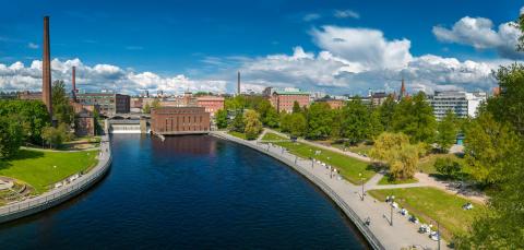 Maisema Tammerkoskesta.