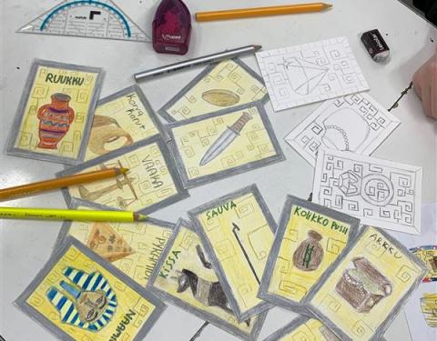 Opiskelua Sammon koulussa