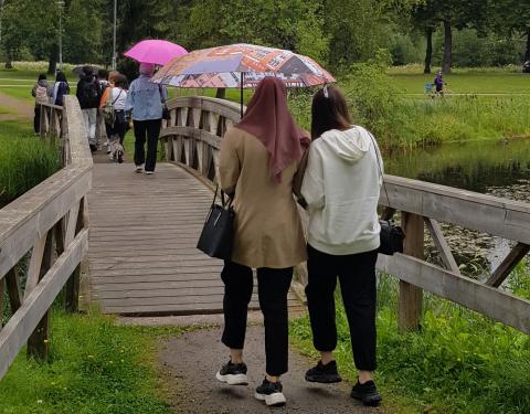 Tuvalaisia retkellä