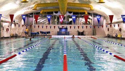 Pool area in Hervanta.
