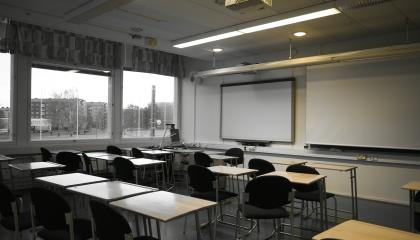 Classroom 227 in Sampola. 