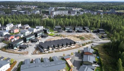 Ilmakuva Vuoreksen Kuutioiden alueesta.