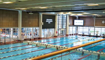 Swimming centre pools.