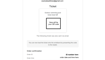 Screen capture of Payment confirmation successful.