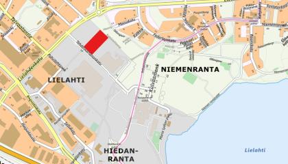 Kotelotehtaanpuistikon sijainti kartalla.