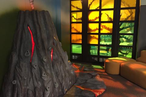 Rulla's vulcano where you can climb.