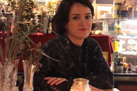 Tampere Talent Ambassaodr Celine Kylänpää at a local cáfe in Tampere