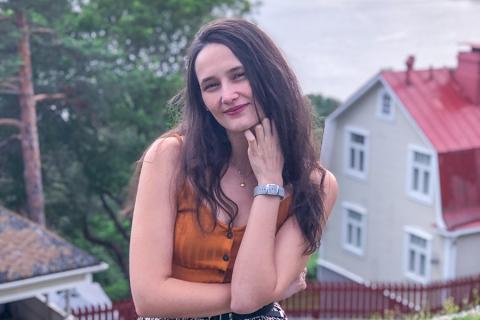 Tampere Talent Ambassador Talita Tobias in Pispala neighborhood