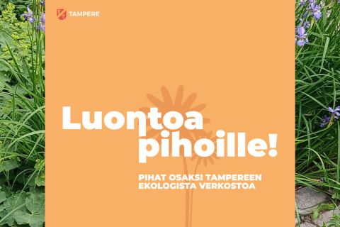 Luontoa pihoille! -oppaan kansi. 