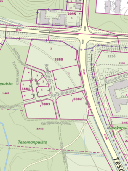 Karttakuvassa esitetty Ikurin hakualue.