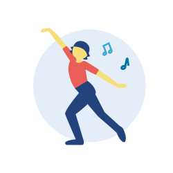 Piirroskuva tanssijasta