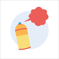 Piirroskuva spraykannusta